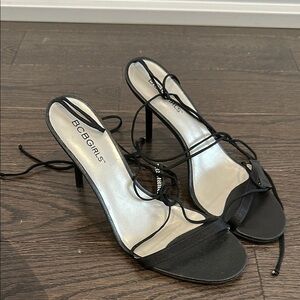 BCBGirls black Laceup heel size 6.5